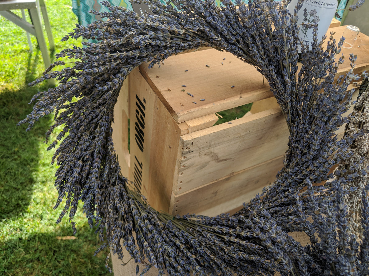 Lavender & Loop: A Lavender Wreath Workshop – Spring Creek Lavender