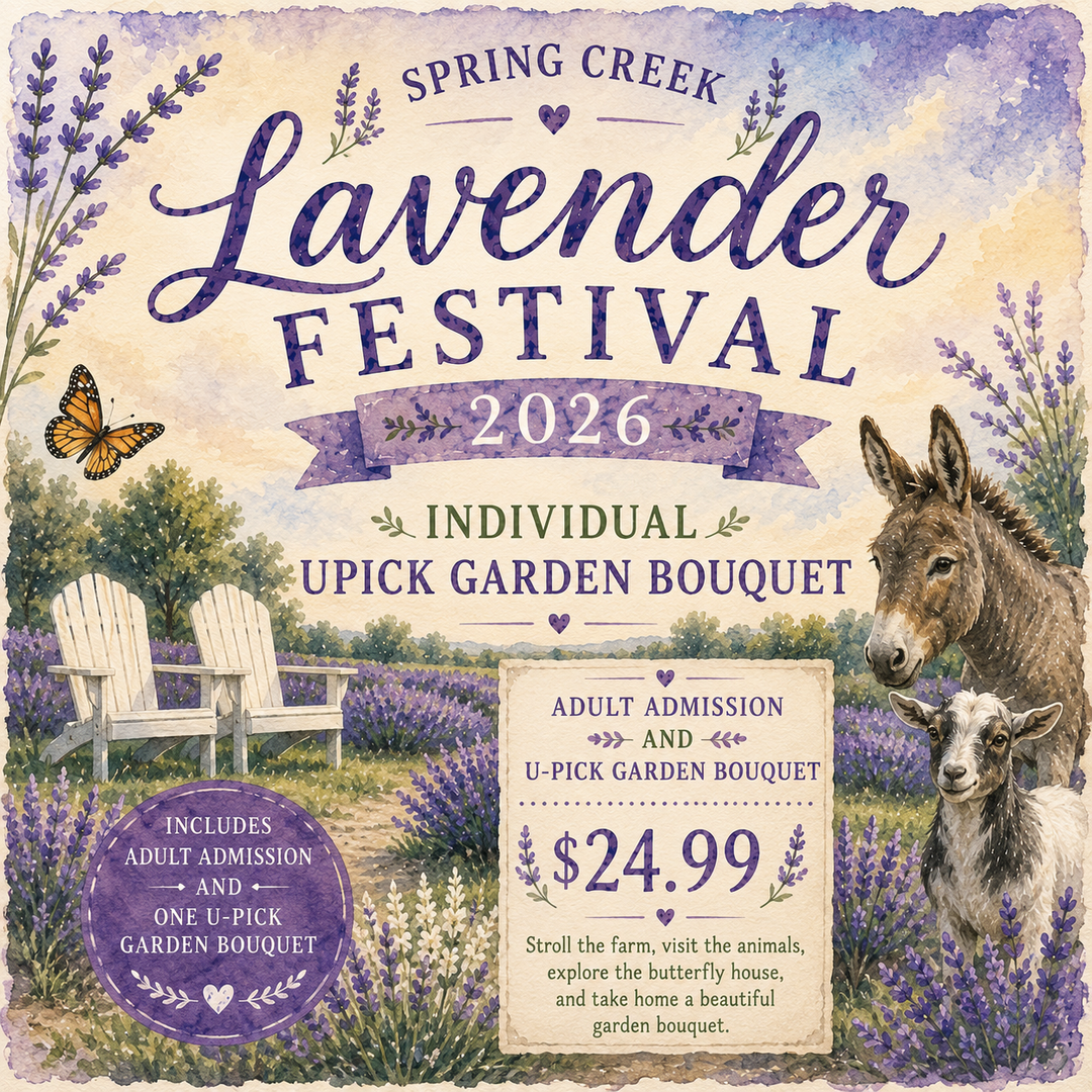 2026 Lavender Festival – Individual U-Pick Garden Bouquet Pass